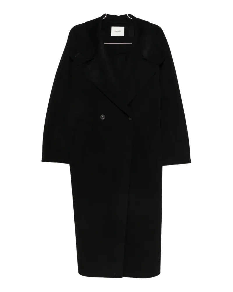 Lisa Yang button-back high-neck coat - Schwarz Schwarz