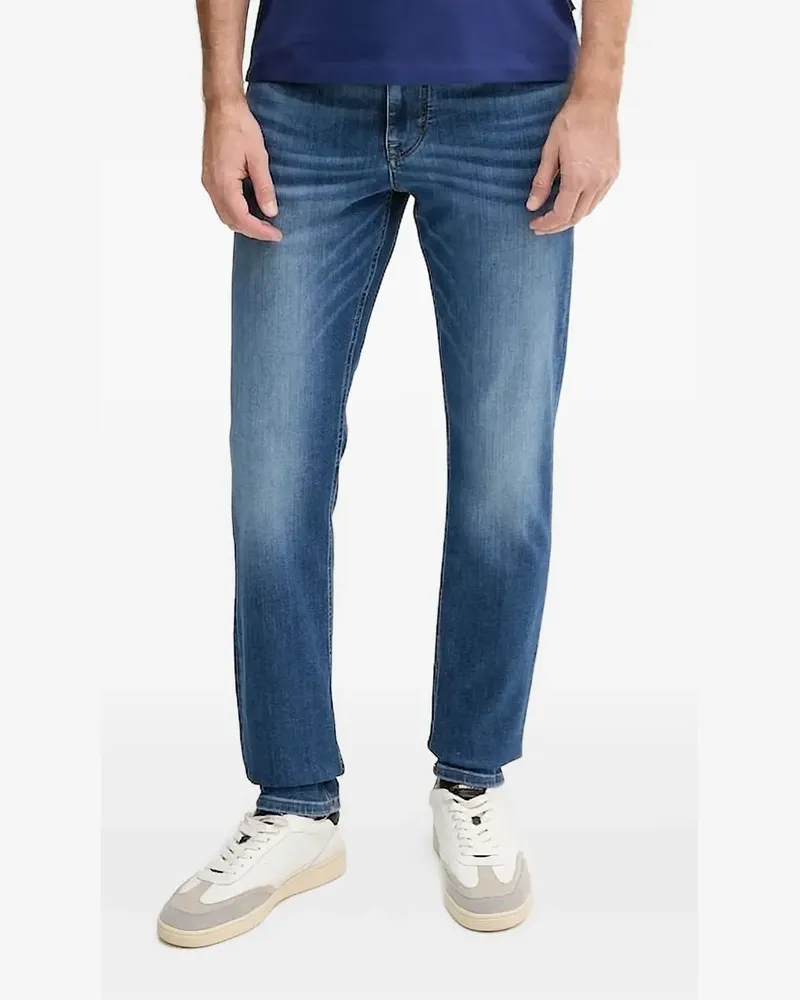 JOOP! Jeans mit Leder-Patch - Blau Blau