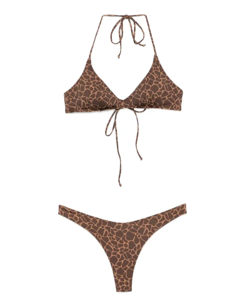 MC2 Saint Barth Hesni animal-print bikini - Braun Braun