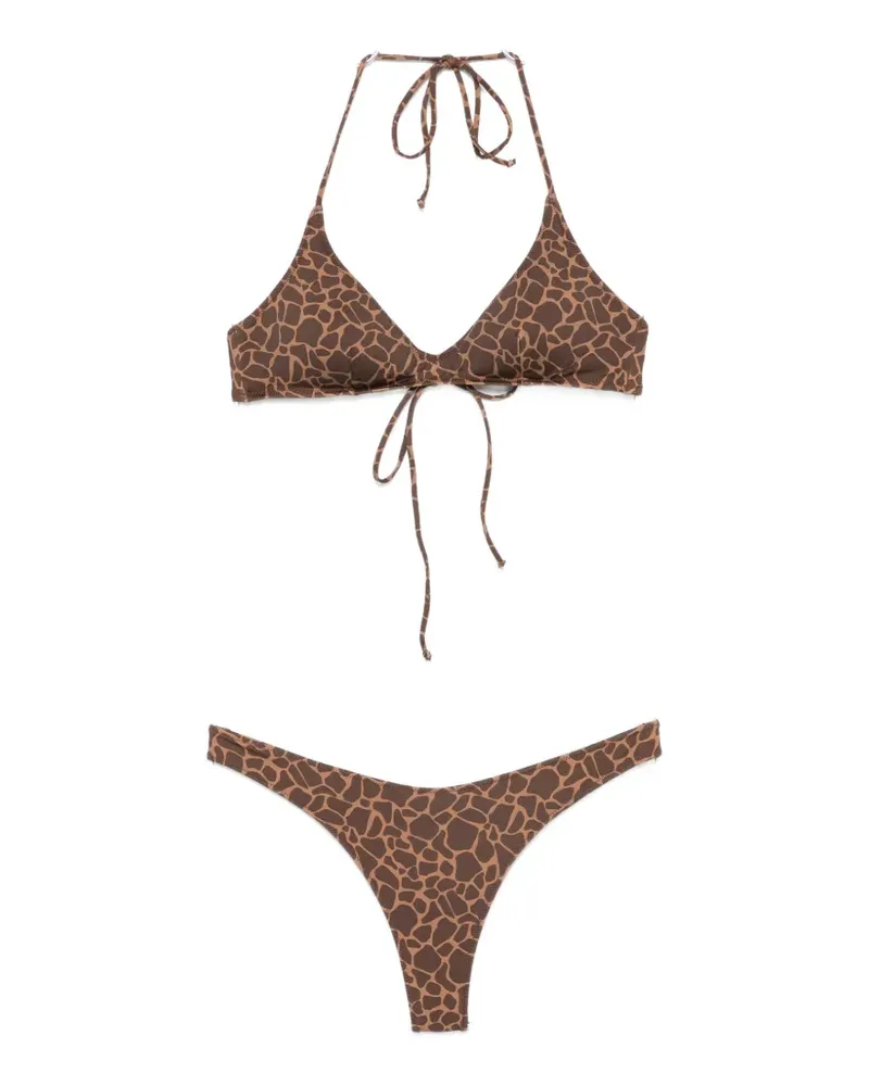 MC2 Saint Barth Hesni animal-print bikini - Braun Braun