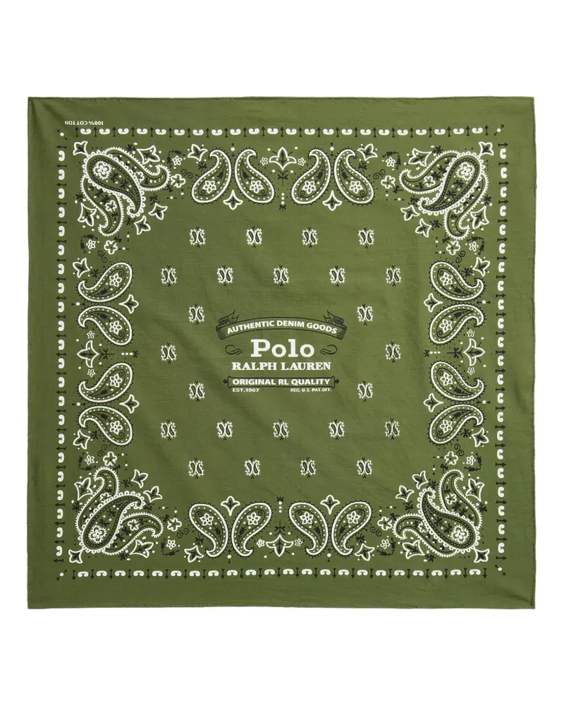 Ralph Lauren Bandana mit Paisley-Motiv - Grün Grün