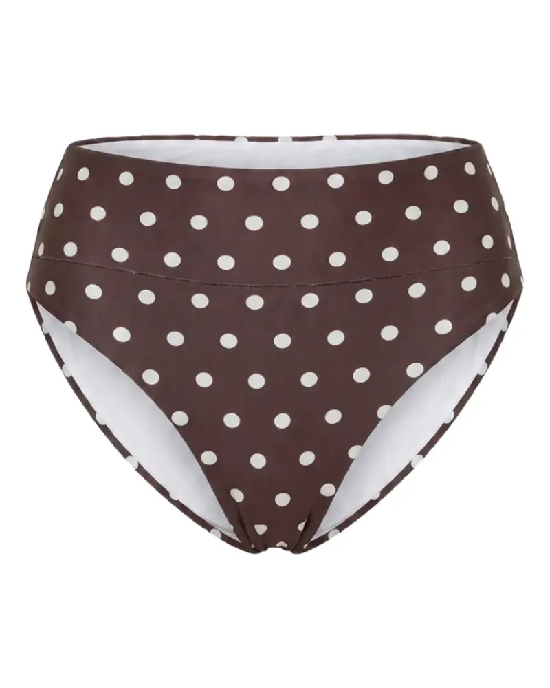 NICHOLAS Nerea bottom - espresso ivory polka dot - Braun Braun