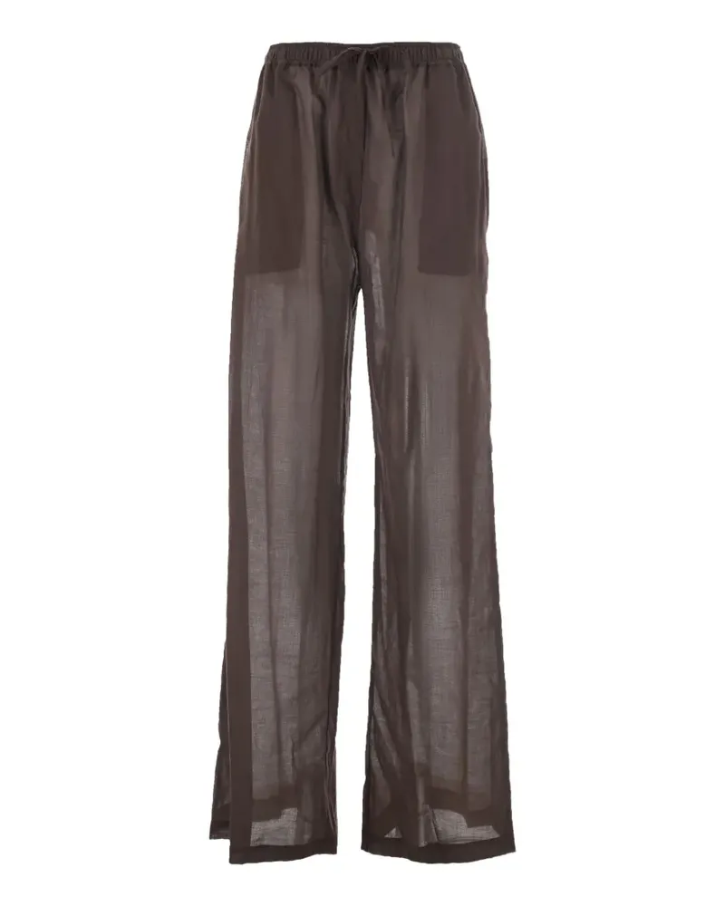Federica Tosi drawstring-waist trousers - Braun Braun