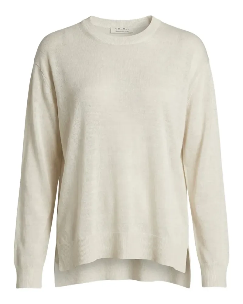 Max Mara Max Mara side-slit sweater - Nude Nude