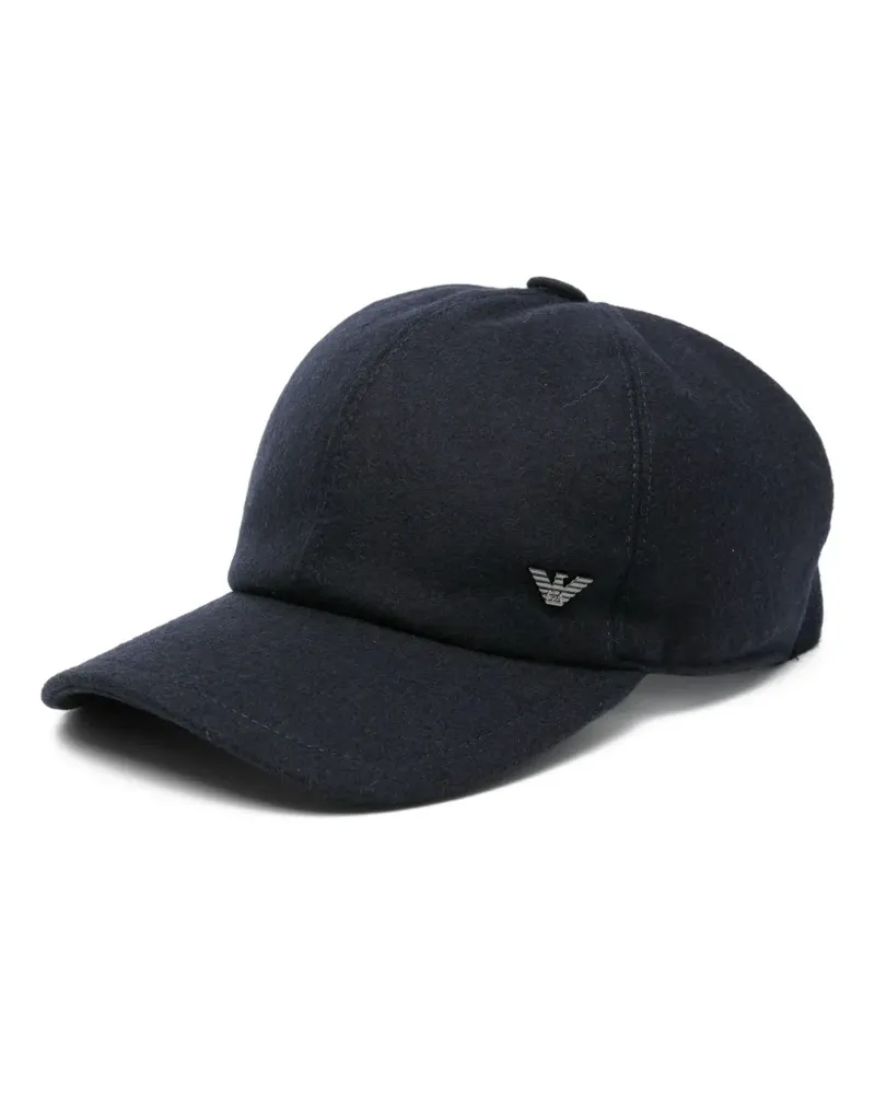 Emporio Armani logo-plaque baseball cap - Blau Blau