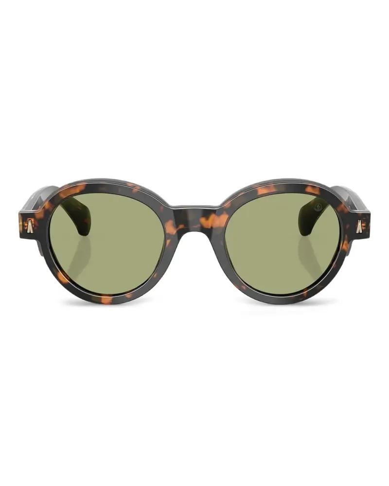 Moncler Runde Rondosa Sonnenbrille in Schildpattoptik - Braun Braun