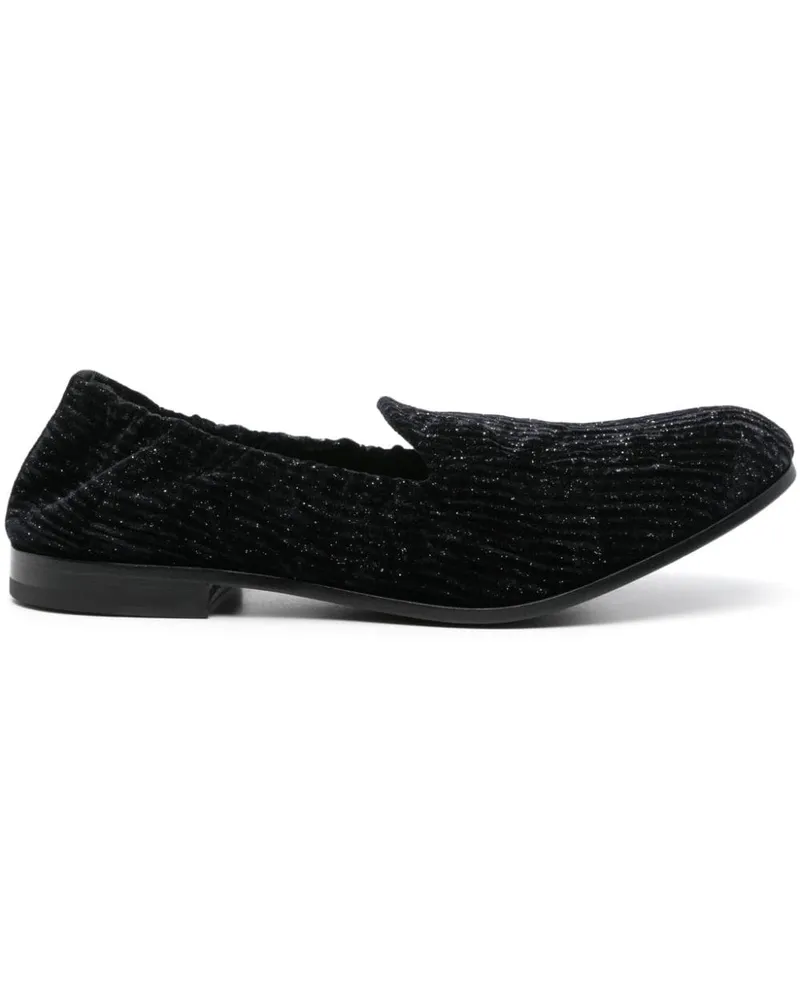 Giorgio Armani Loafer mit Glitter Schwarz