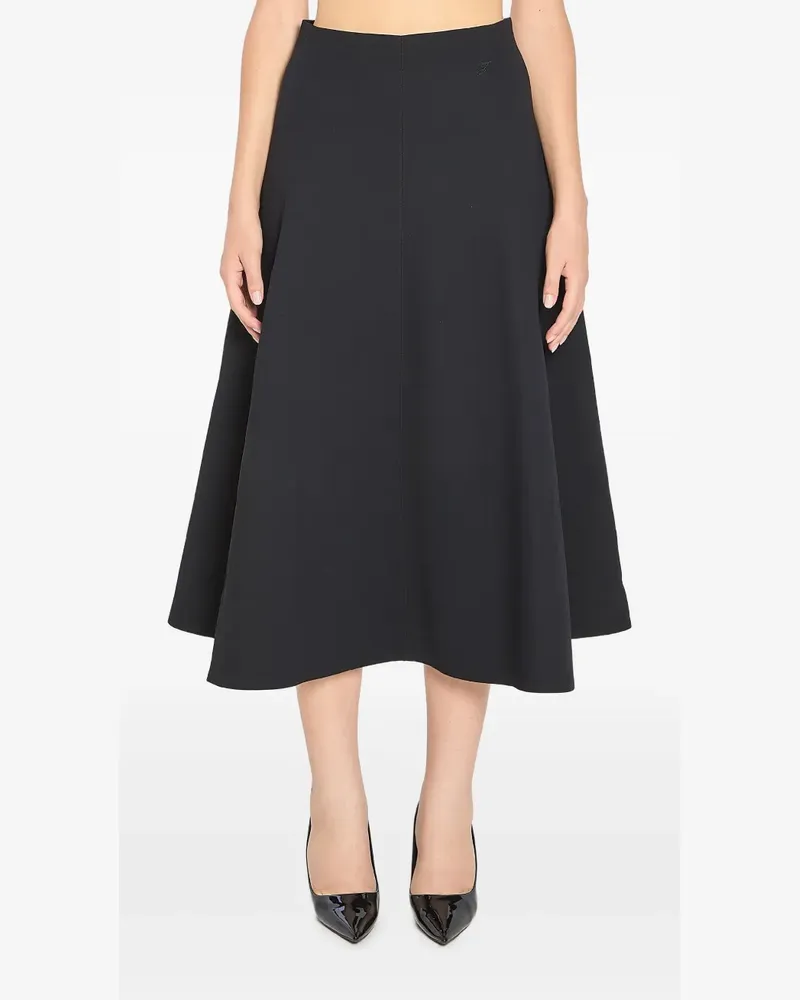 Jacquemus Ausgestellter Midirock - Schwarz Schwarz