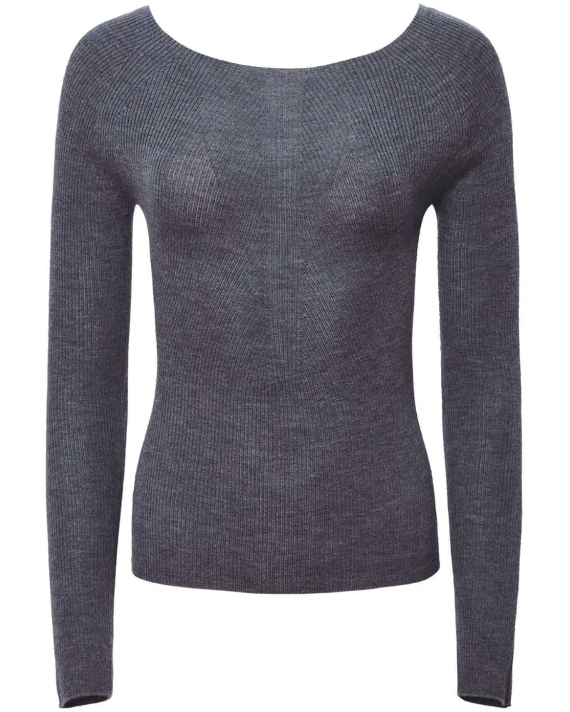 Altuzarra Lee Kaschmirpullover mit Logo-Stickerei - Grau Grau