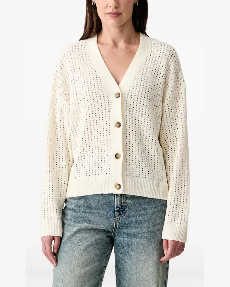 Marc O'Polo Cardigan aus Pointelle-Strick - Nude Nude