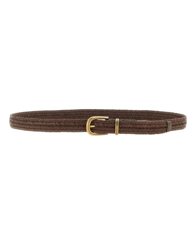Brunello Cucinelli braided buckle belt - Braun Braun