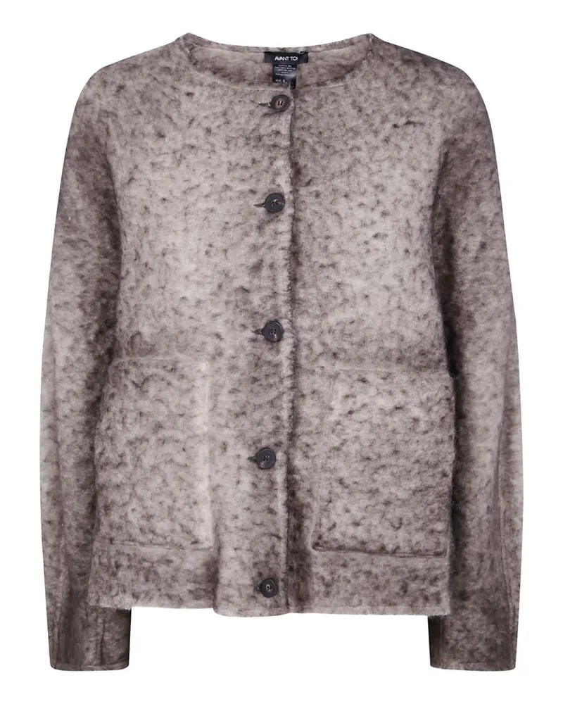 Avant Toi alpaca button-front cardigan - Grau Grau