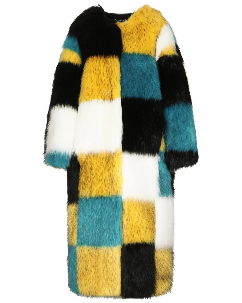 Dolce & Gabbana Mantel mit Karomuster - Gelb Gelb
