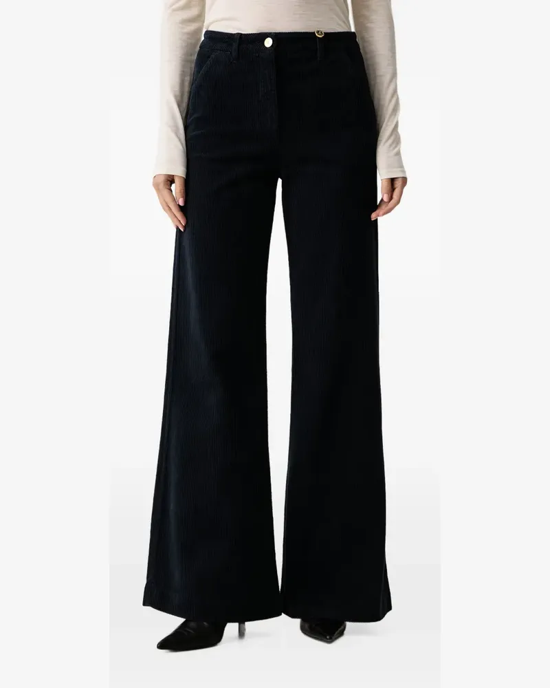 Luisa Spagnoli corduroy wide-leg trousers - Blau Blau