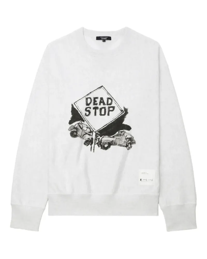 Comme des Garçons Dead Stopp Sweatshirt - Weiß Weiß