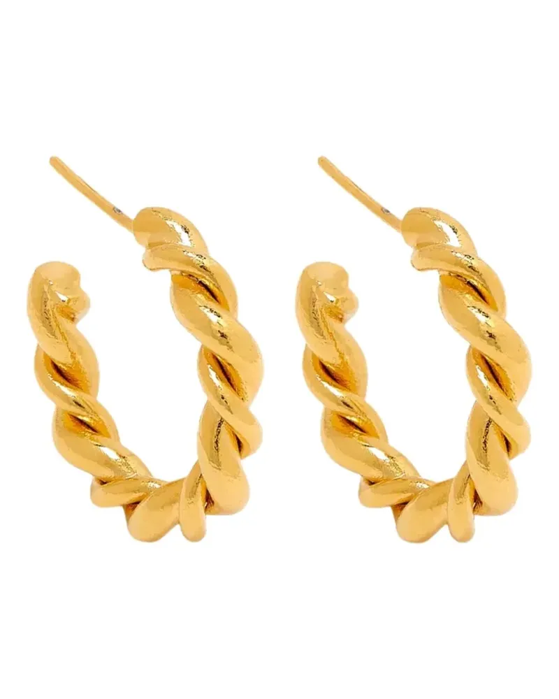 Vanina Verdrehte Fusilli Creolen - Gold Gold