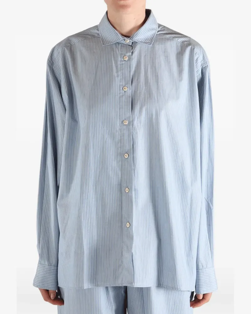 Baserange striped long-sleeve shirt - Blau Blau