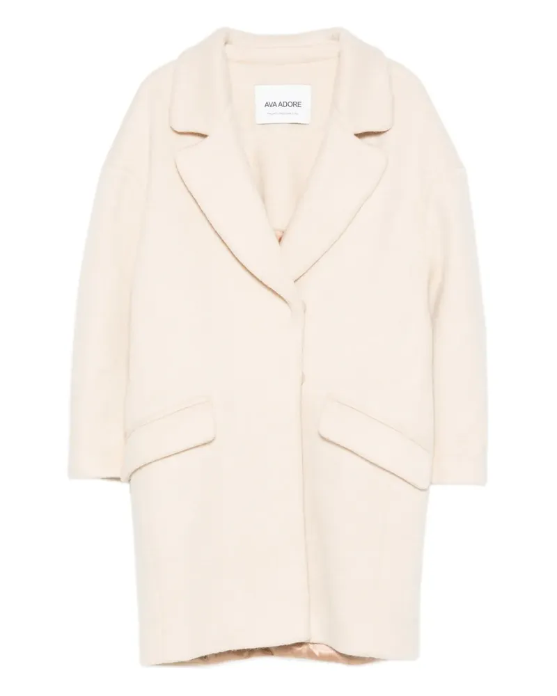 AVA ADORE Einreihiger Mantel mit Klappentasche - Nude Nude