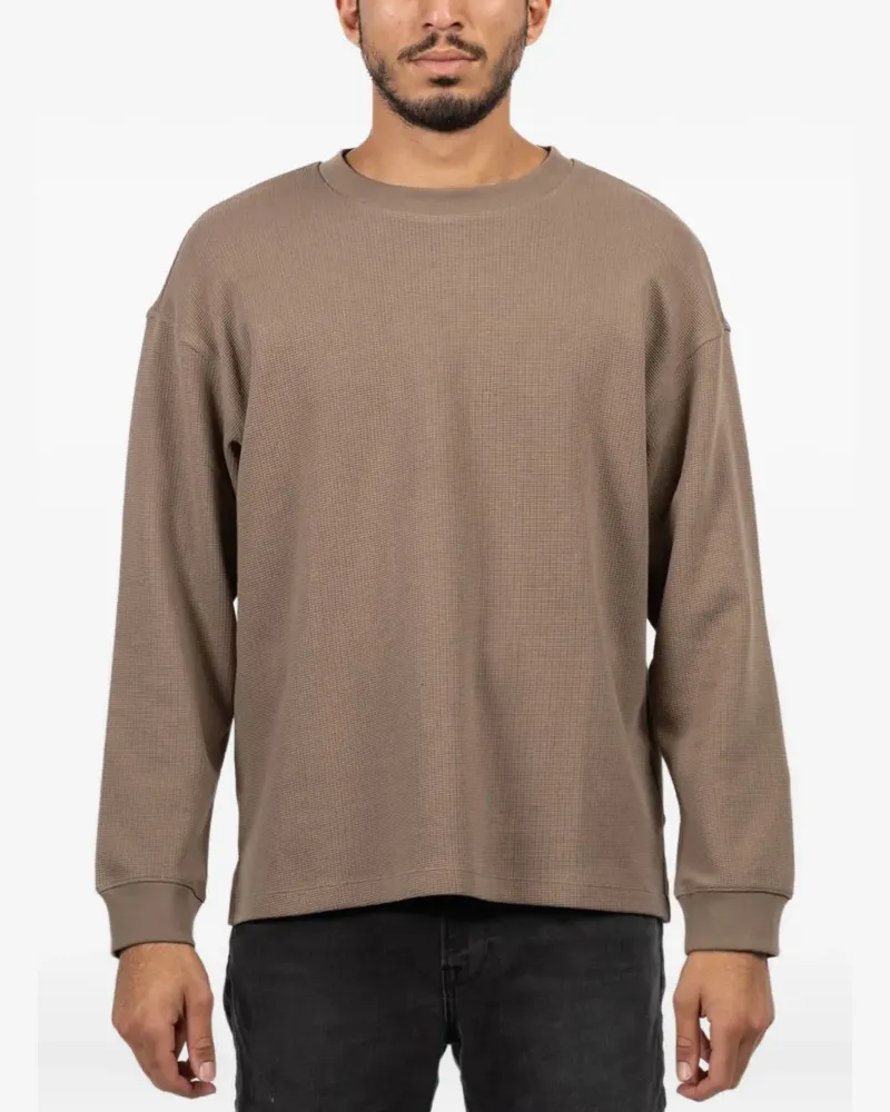 Frame Denim Pullover mit Waffelmuster - Braun Braun