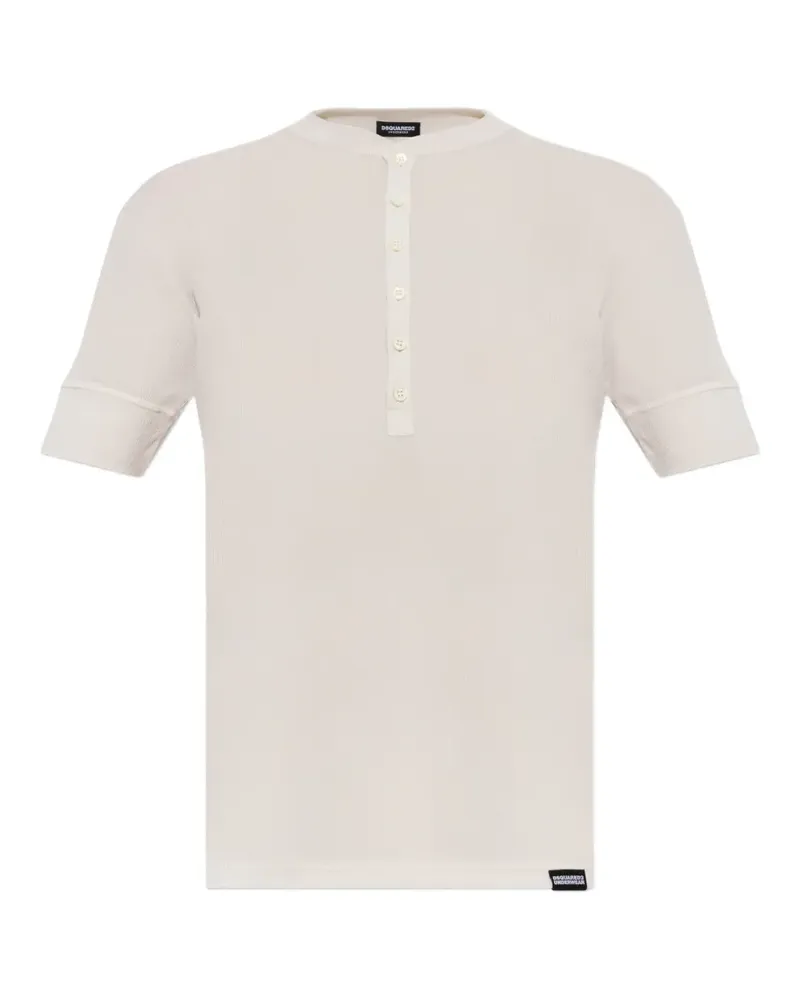 Dsquared2 T-Shirt aus geripptem Strick - Nude Nude