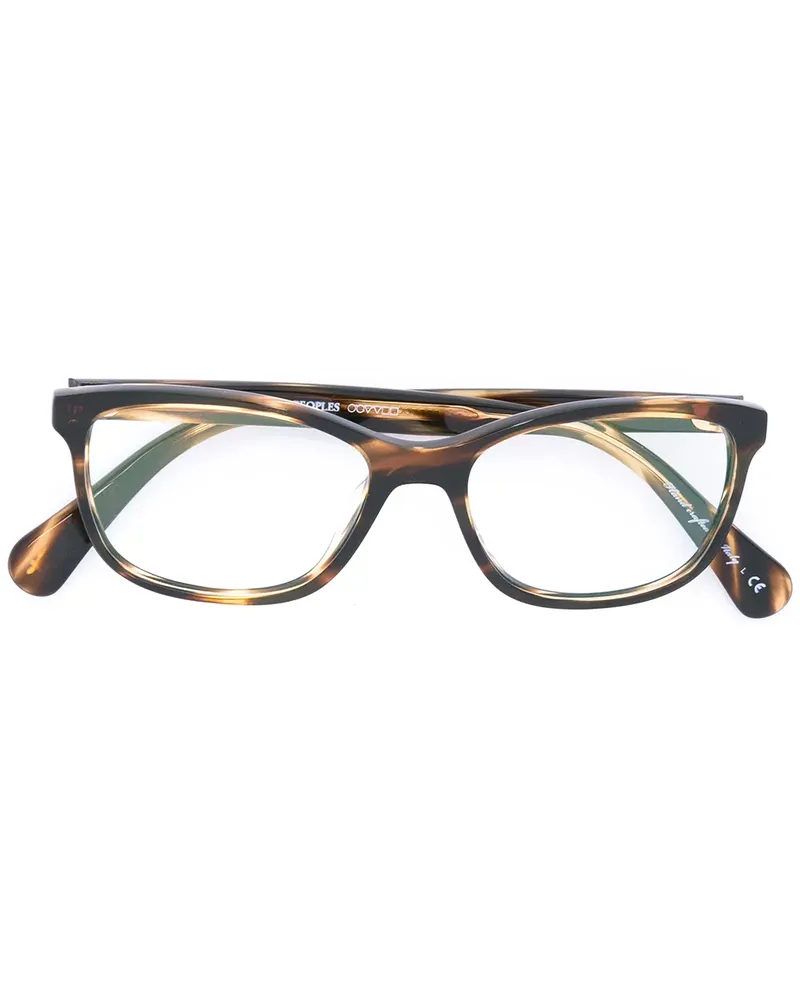 Oliver Peoples Follies' Brille in Schildpattoptik - Braun Braun