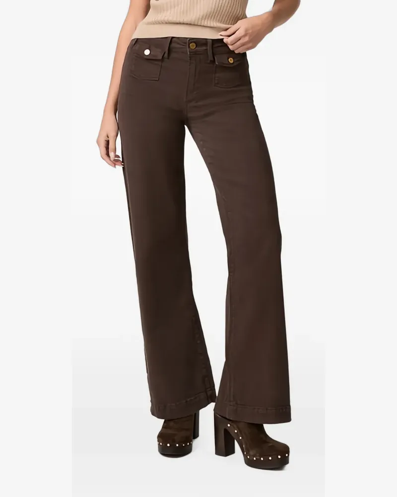 Paige Lennah Jeans mit aufgesetzten Taschen - Braun Braun