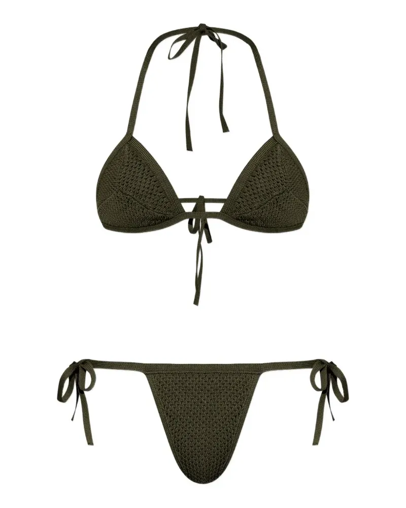 Dsquared2 self-tie crochet two-piece bikini - Grün Grün