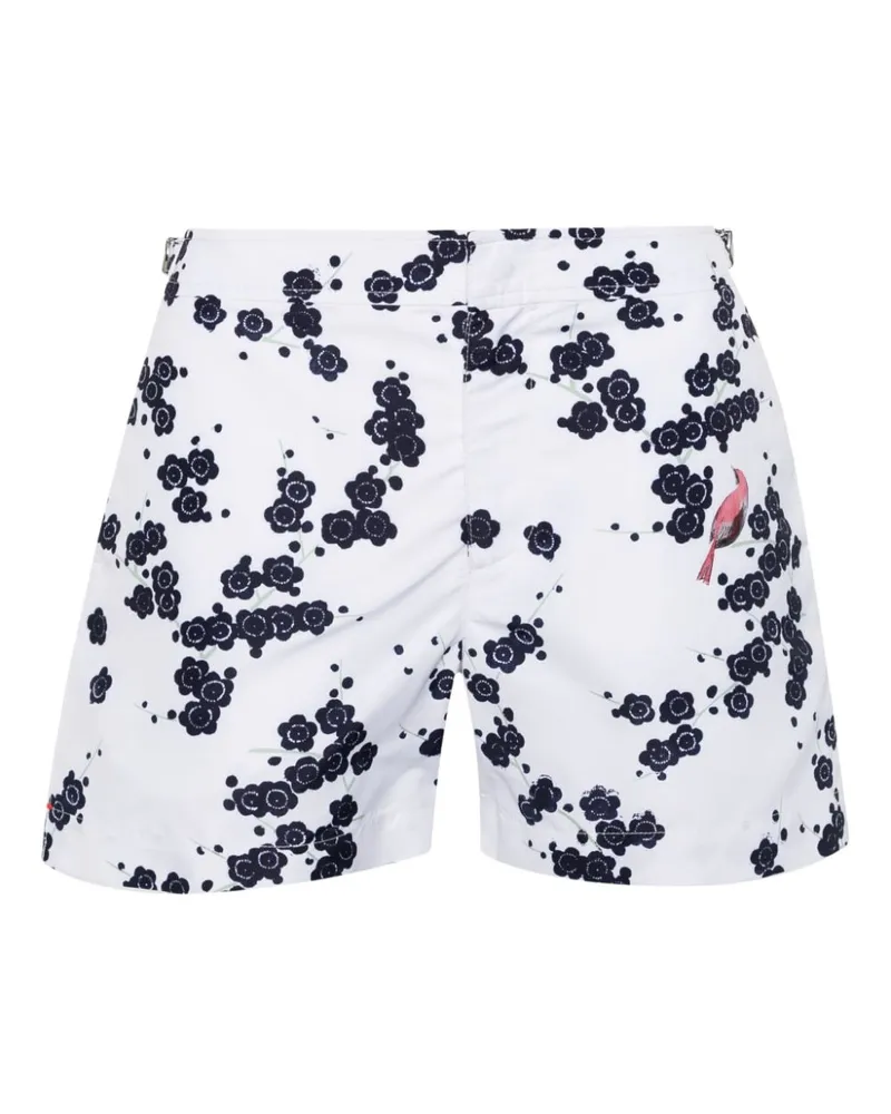 Orlebar Brown Setter Plum Blossom Badeshorts - Weiß Weiß