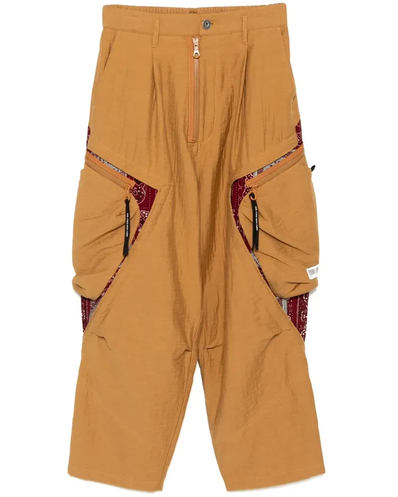 Mostly Heard Rarely Seen Cargohose mit Paisley-Patch - Nude Nude