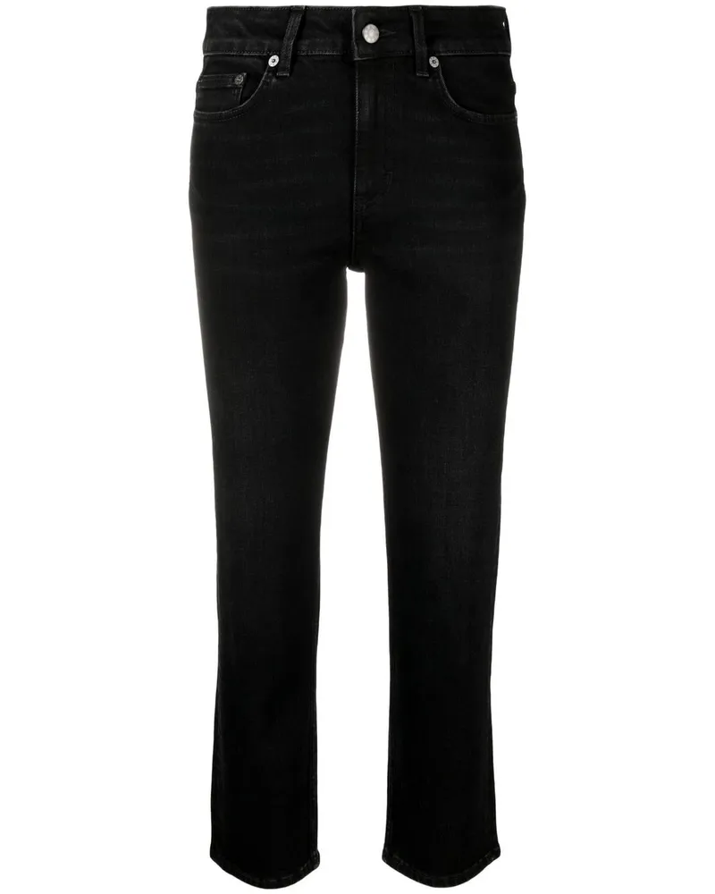 Filippa K Gerade Cropped-Jeans Schwarz