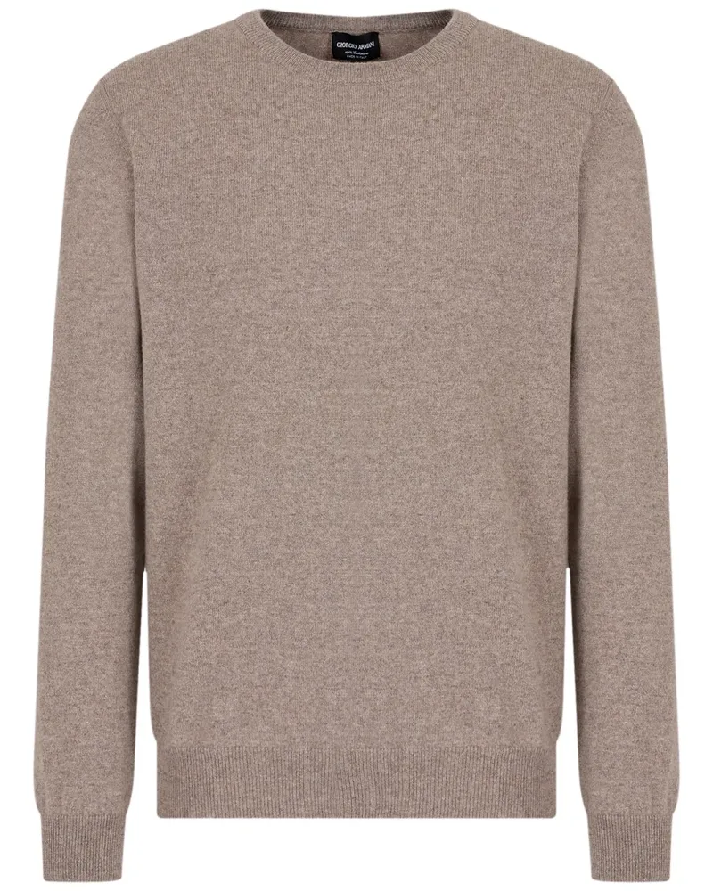 Giorgio Armani Melierter Pullover aus Kaschmir - Nude Nude