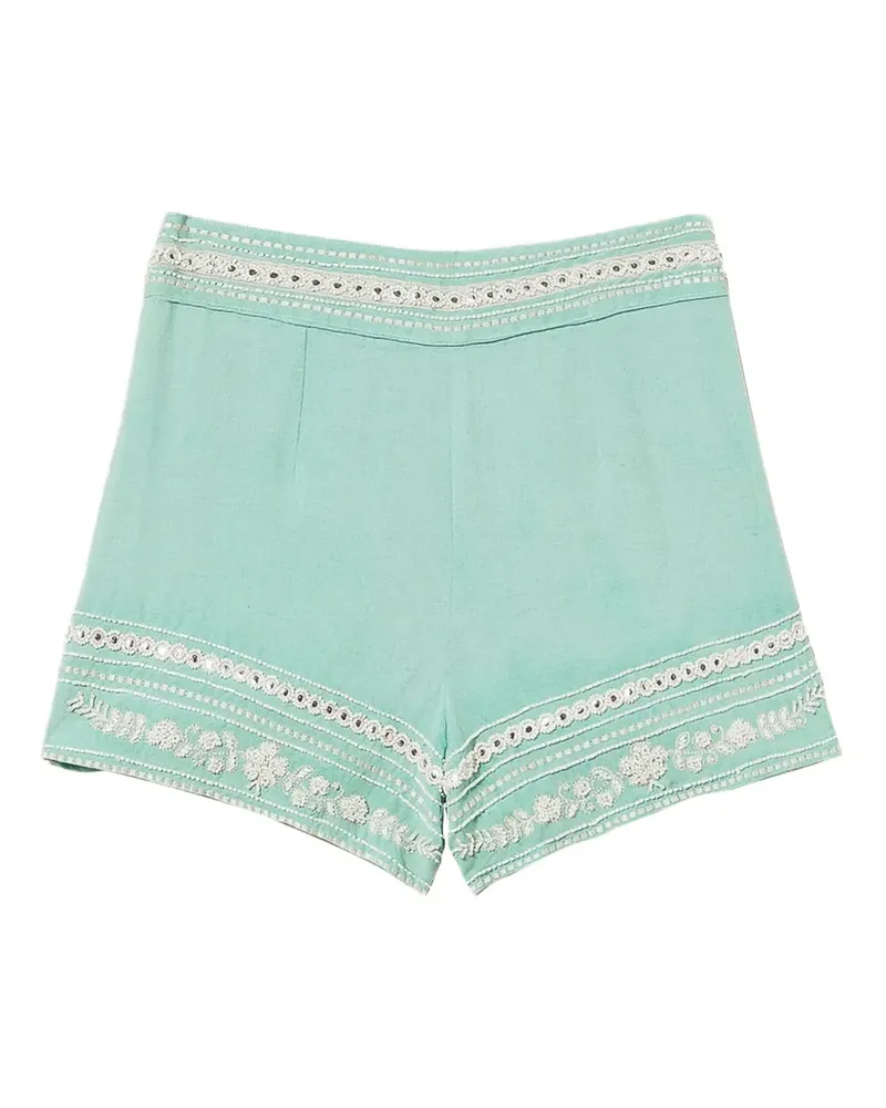 Twin-Set Bestickte Shorts - Grün Grün