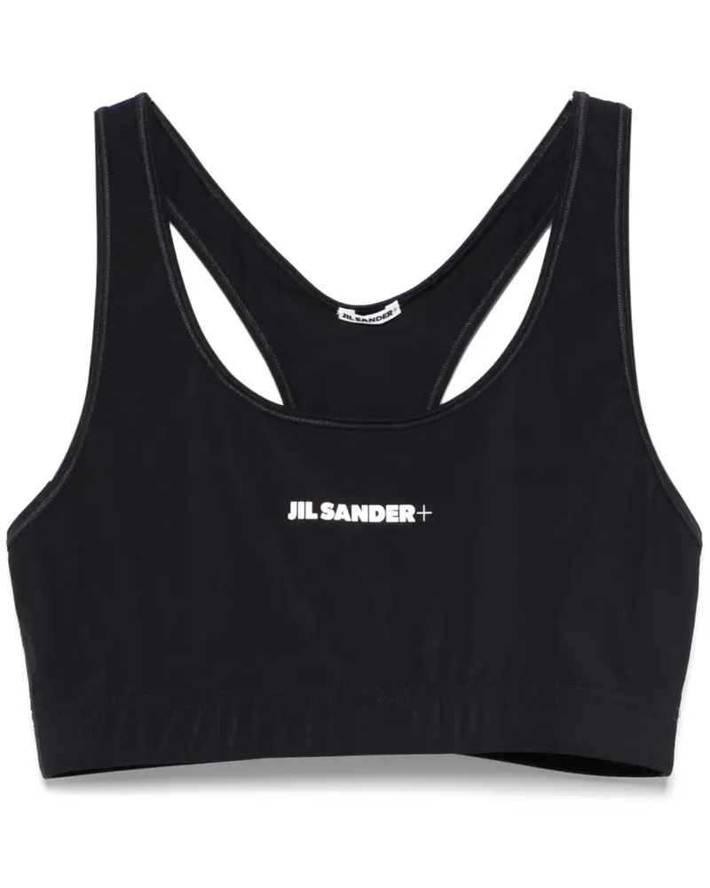 Jil Sander Sport-BH mit Logo-Print - Blau Blau