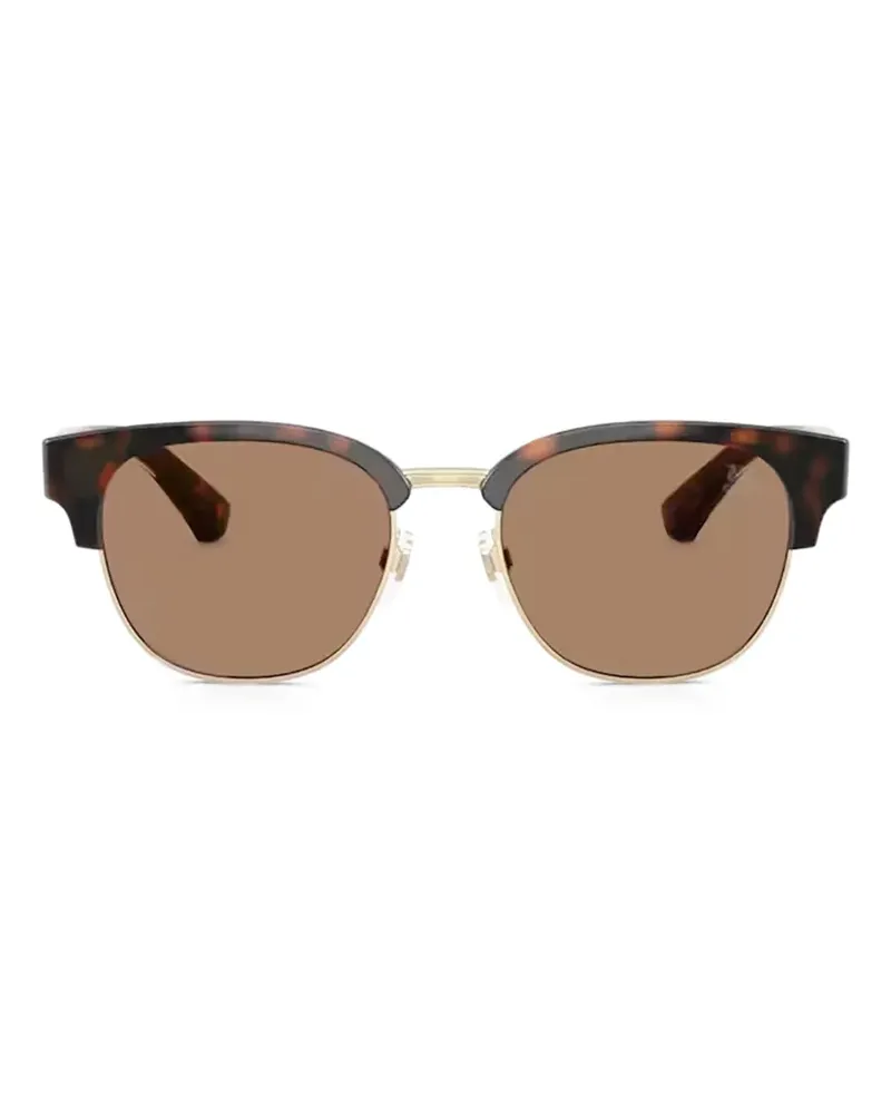 Burberry Sonnenbrille mit Brauensteg - Braun Braun