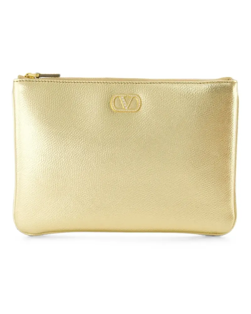 Valentino Garavani Clutch mit Kristallen - Gold Gold