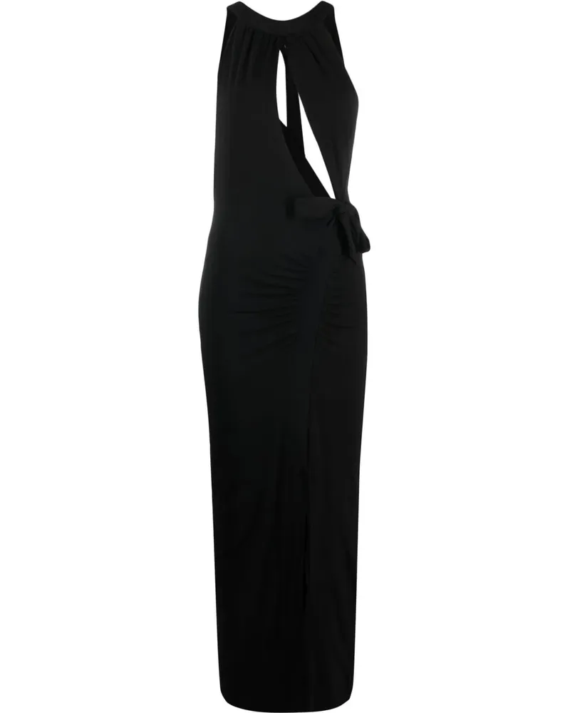 ROTATE Birger Christensen Kleid mit Cut-Outs - Schwarz Schwarz