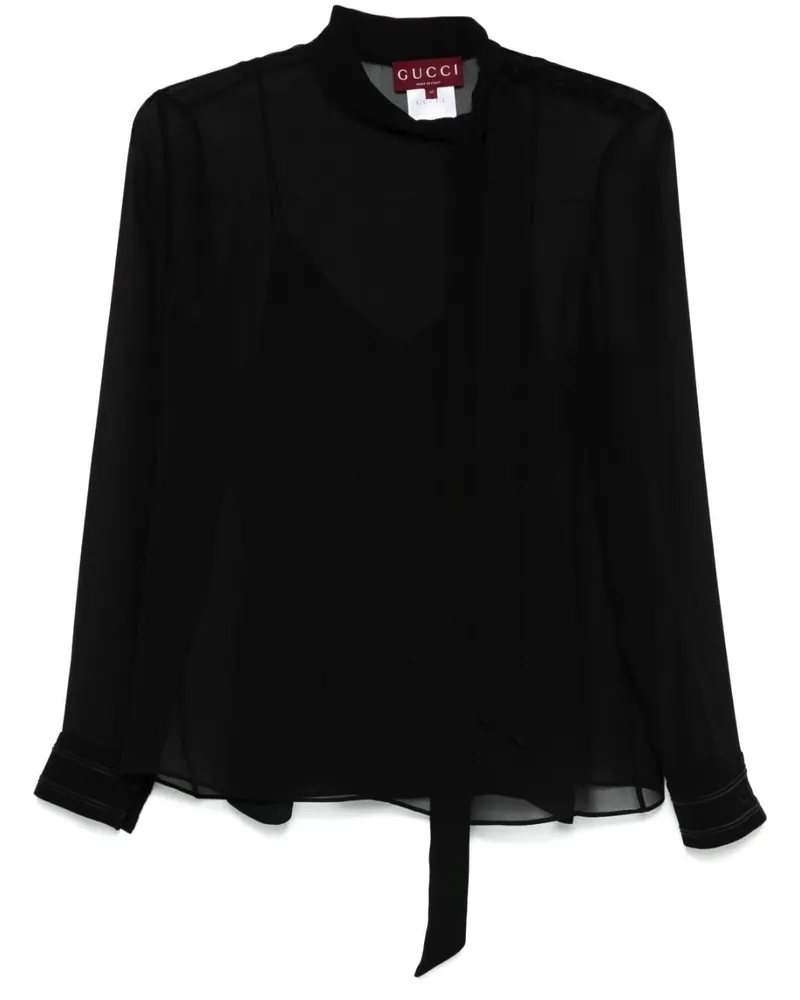 Gucci Bluse aus Seide - Schwarz Schwarz