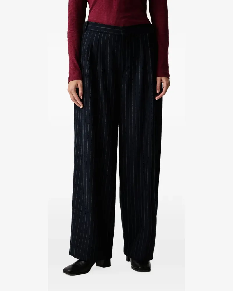 Rag & Bone Lawrence pinstriped pleated trousers - Blau Blau
