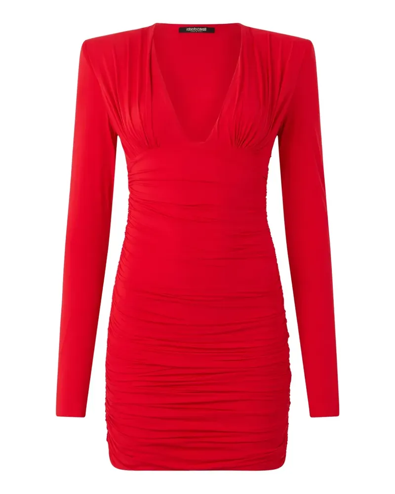 Roberto Cavalli V-neck mini dress - Rot Rot
