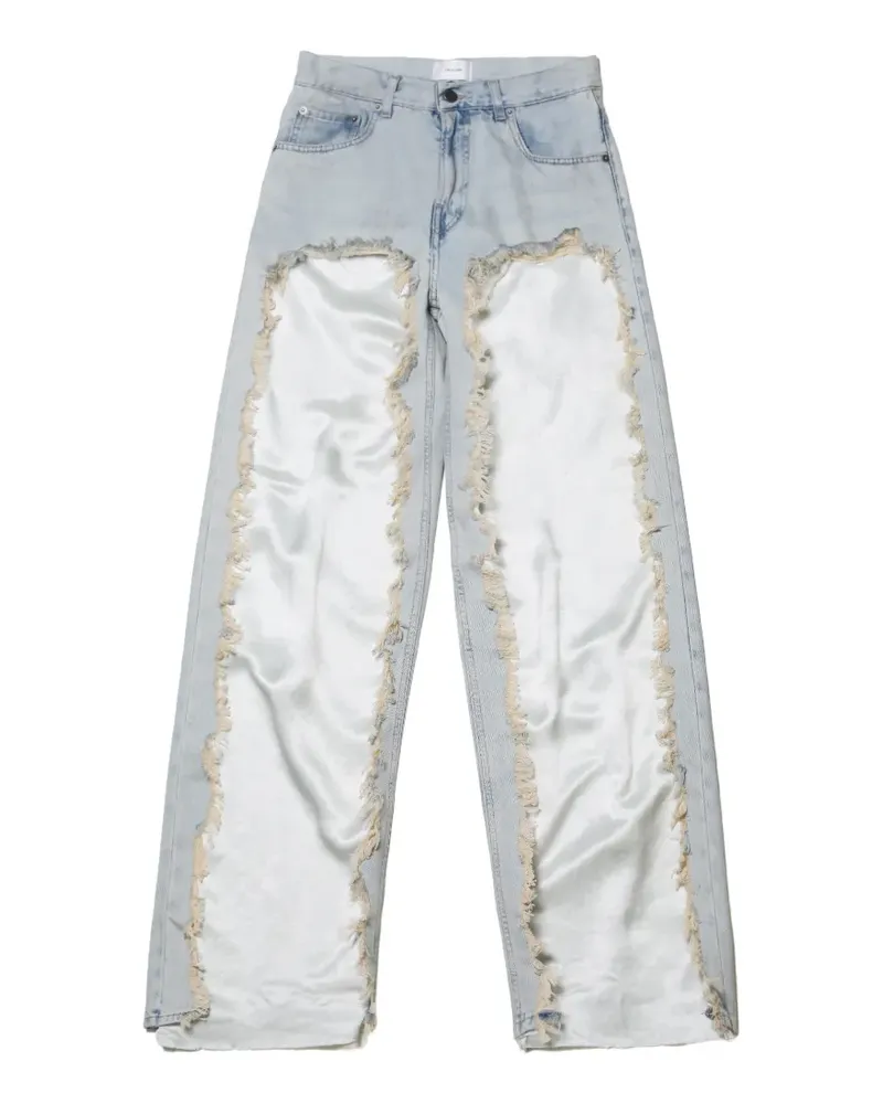 Haikure distressed frayed-edge jeans - Blau Blau