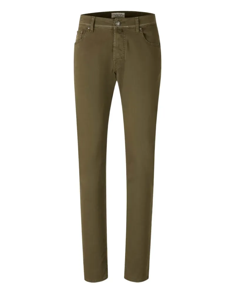 Jacob Cohën logo-embroidered jeans - Grün Grün