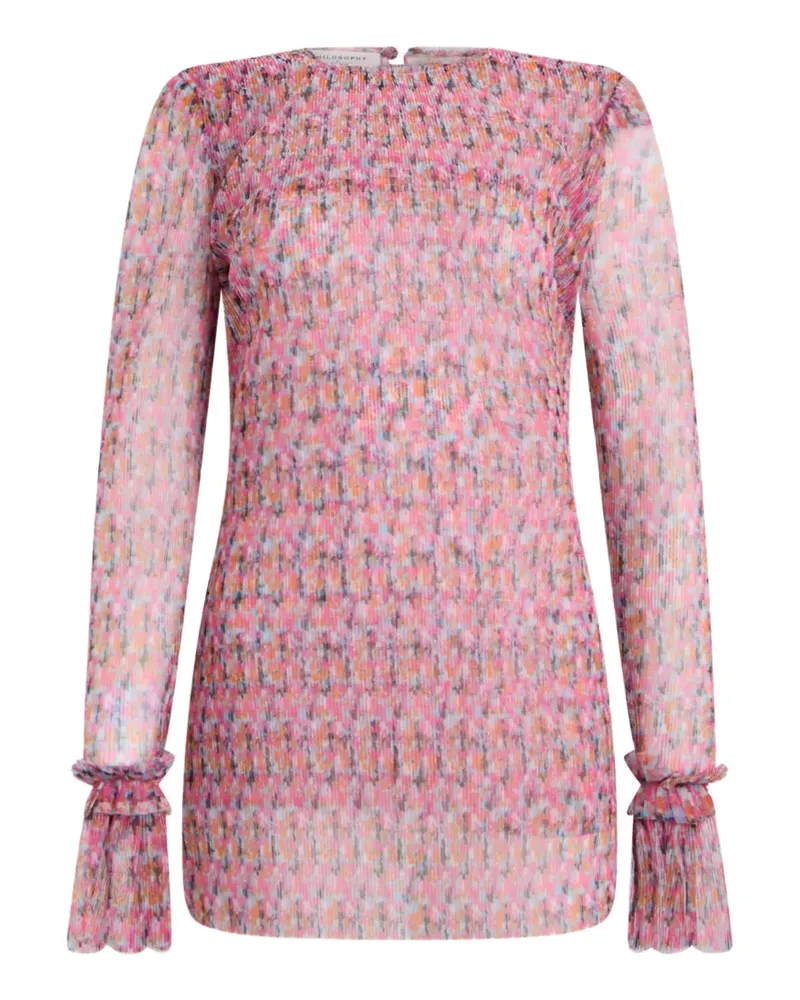 Philosophy Di Lorenzo Serafini floral-print mini dress - Rosa Rosa