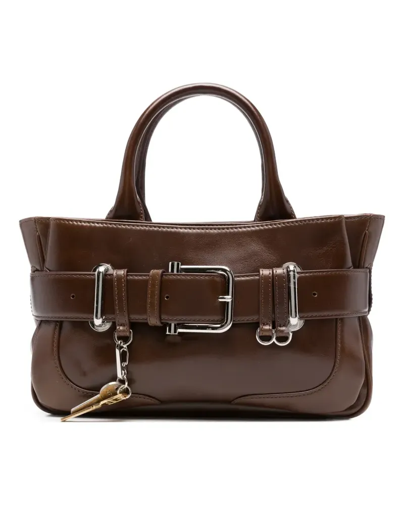 OSOI mini Brocle leather tote bag - Braun Braun