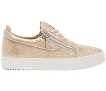 Sneakers im Metallic-Look - Gold