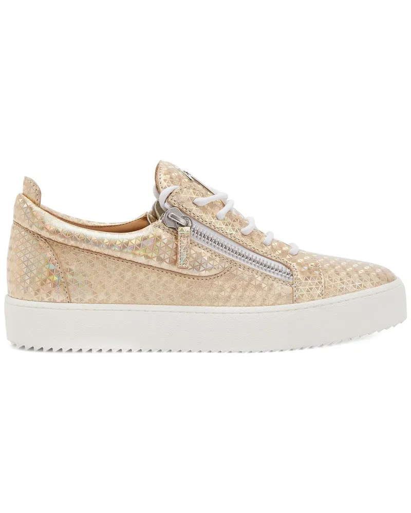 Giuseppe Zanotti Sneakers im Metallic-Look - Gold Gold