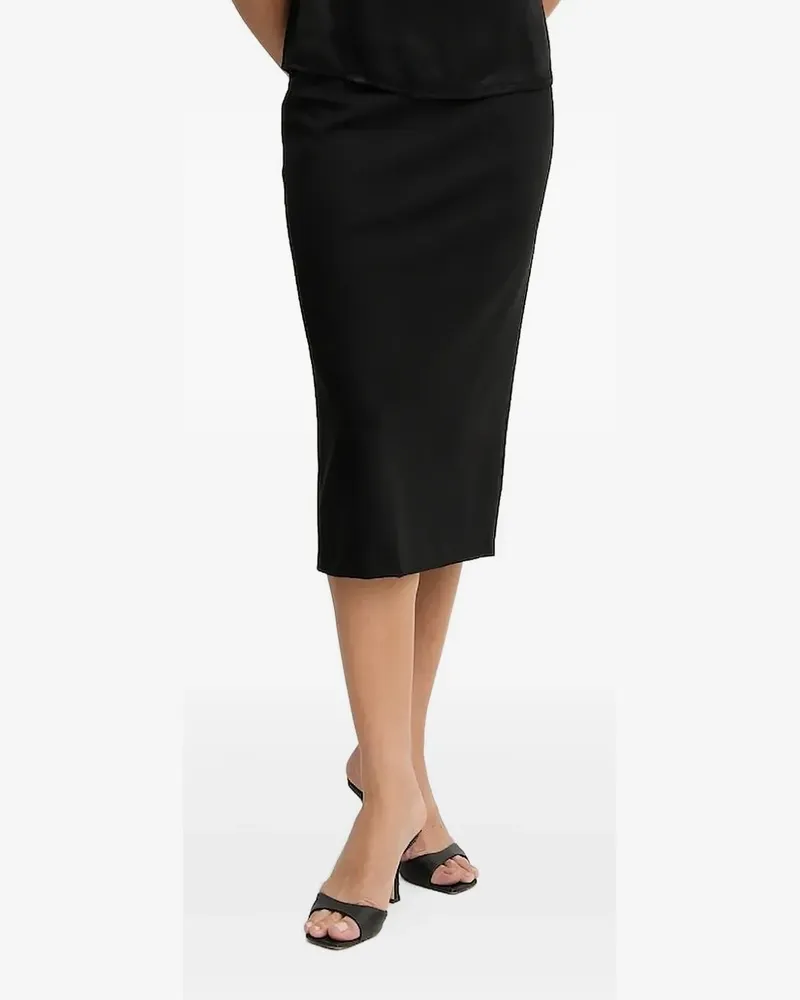 HUGO BOSS Midirock mit hohem Bund - Schwarz Schwarz