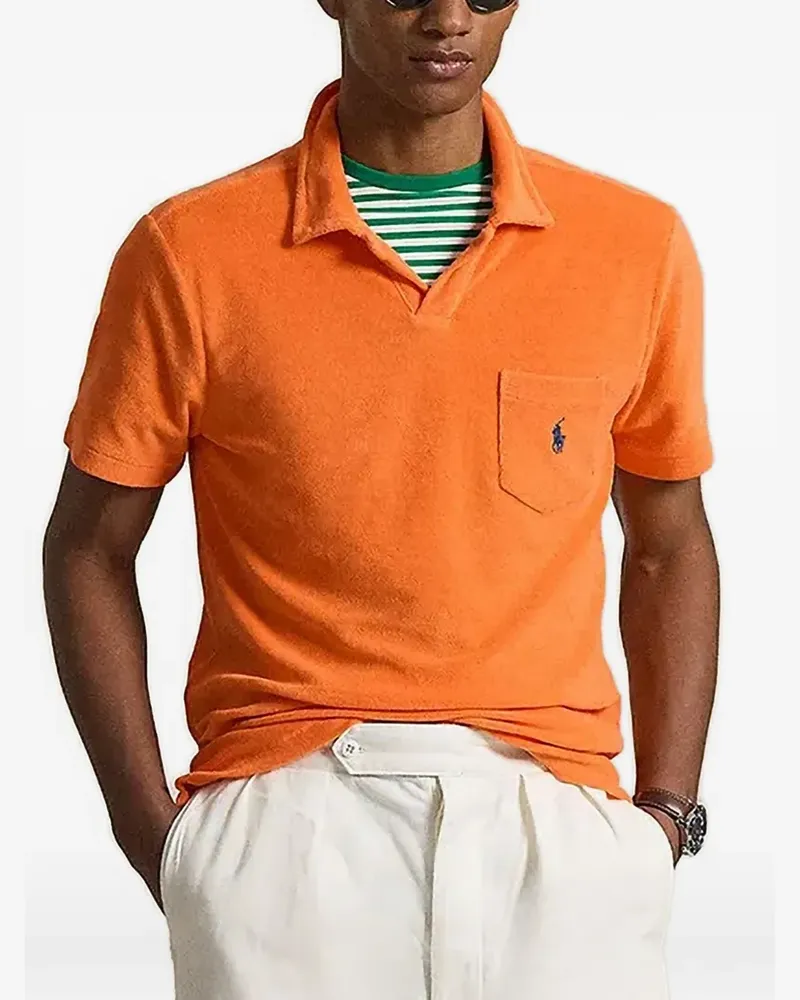 Ralph Lauren Poloshirt aus Frottee - Orange Orange