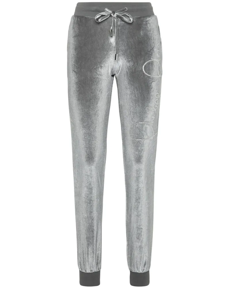 Philipp Plein Crystal Signature Hose - Grau Grau