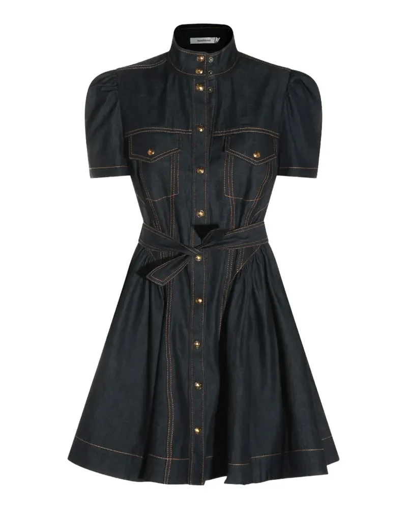 Zimmermann Jeanskleid mit Gürtel - Blau Blau
