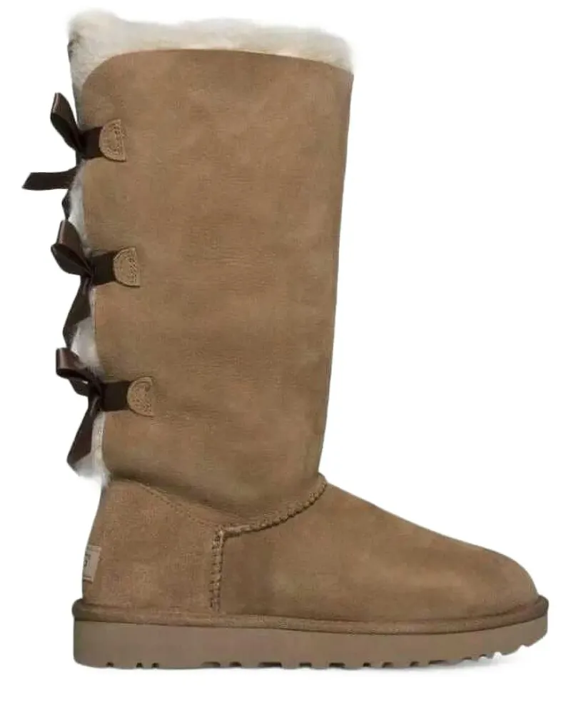 UGG Bailey Bow Tall II Chestnut Stiefel - Nude Nude